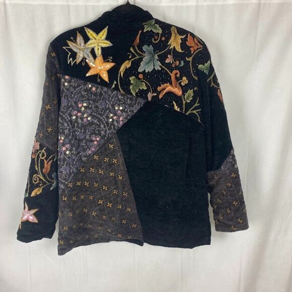 Alex Kim 90's Patchwork Wearable Art Multicolor Blazer Women's Large. - Picture 7 of 11